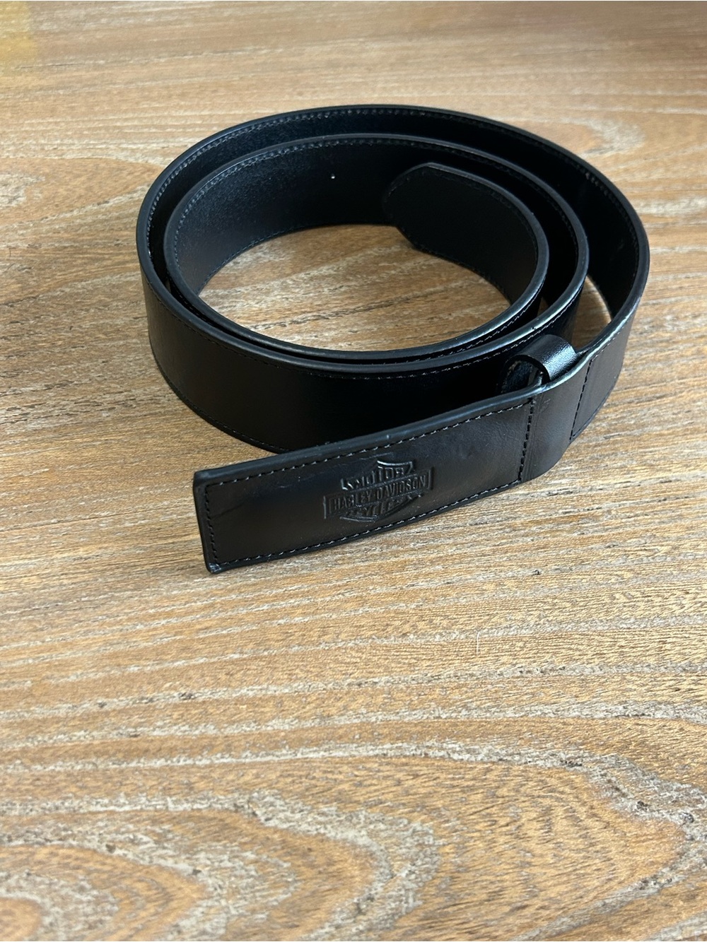 Men’s Harley Davidson Black Genuine Leather Belt Size 38